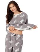 Piżama stretch fleece folded & jogger sleep set - 0