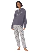 Piżama brushed sweater jersey hooded & jogger sleep set - 2