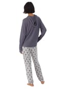 Piżama brushed sweater jersey hooded & jogger sleep set - 3